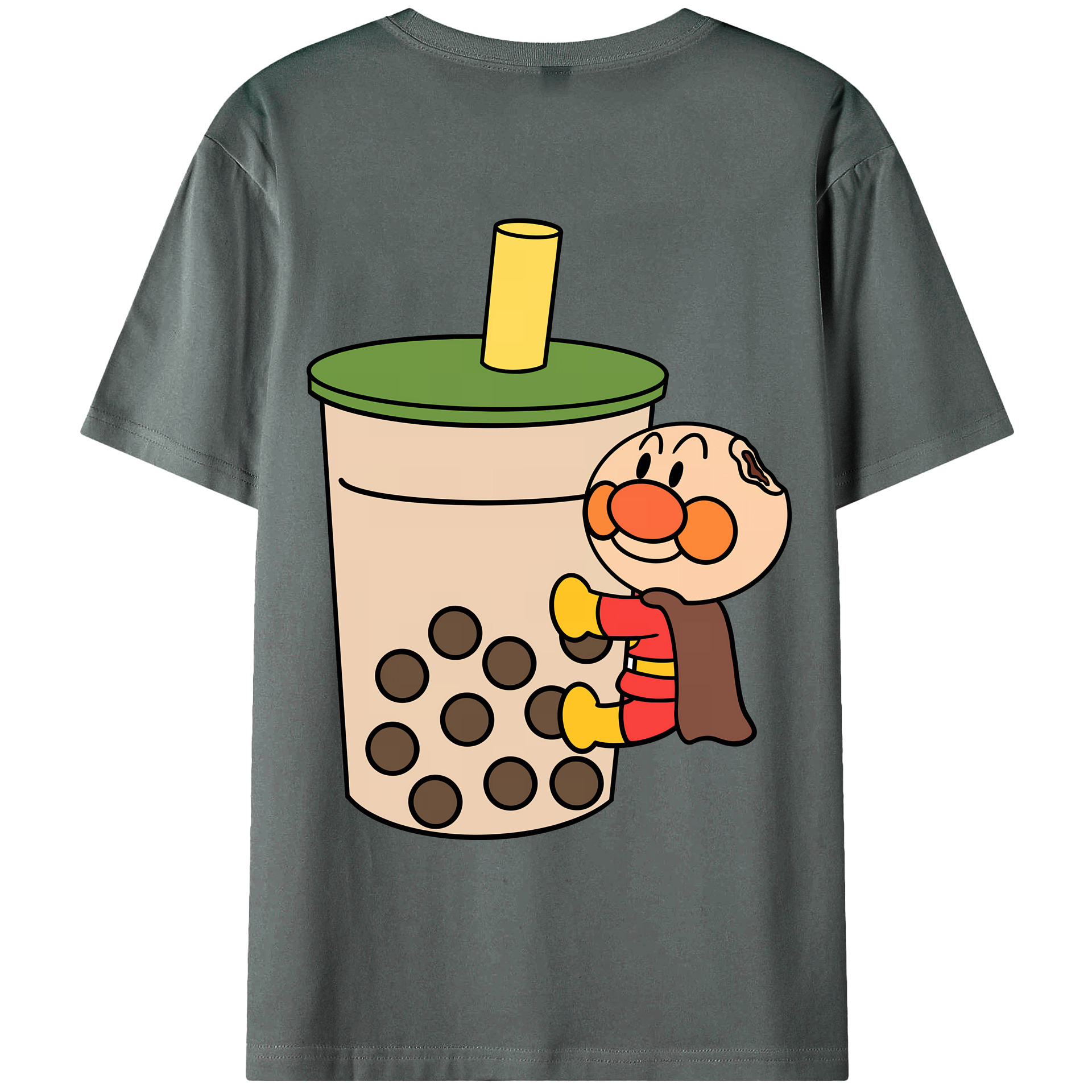 （画像用） アンパンマン Anpanman 綿100％ メンズ半袖Tシャツ（バックプリント） 通気性